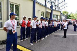 小林視察応援団長からの激励