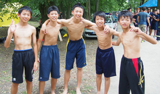 やる気満々の選手