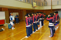 国内事前研修及び派遣選手団結団式